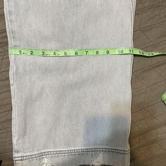 High Rise Wide Leg Jeans Womens Light‎ Wash 29 College Retro - Picture 3 of 10